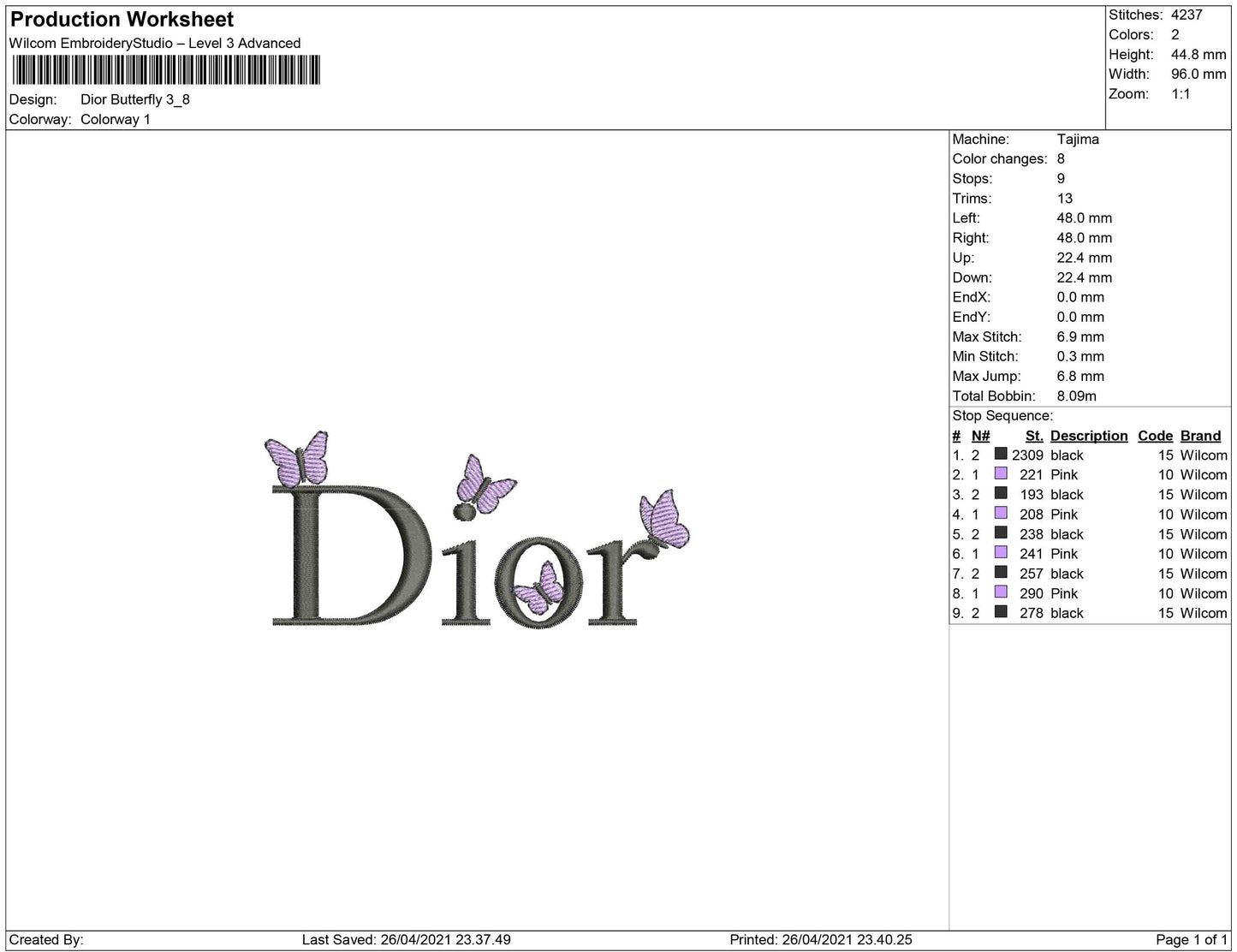 Dior Butterfly