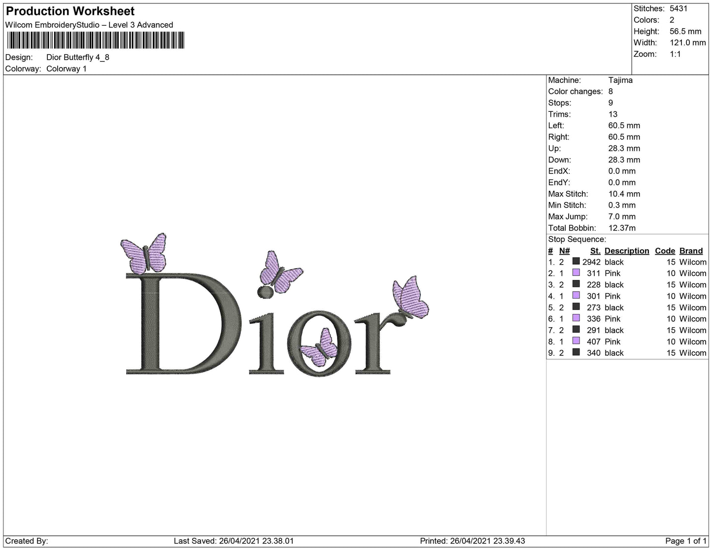 Dior Butterfly