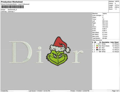 Dior Grinch Christmas