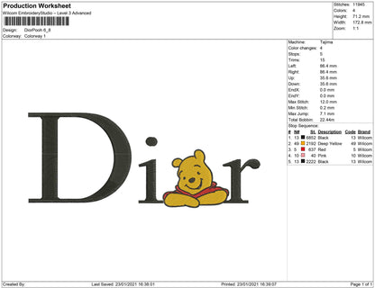 Dior Pooh