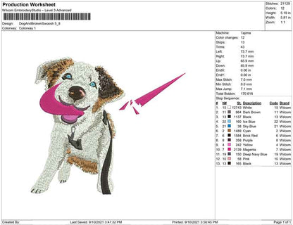 Dog and Broken Swoosh