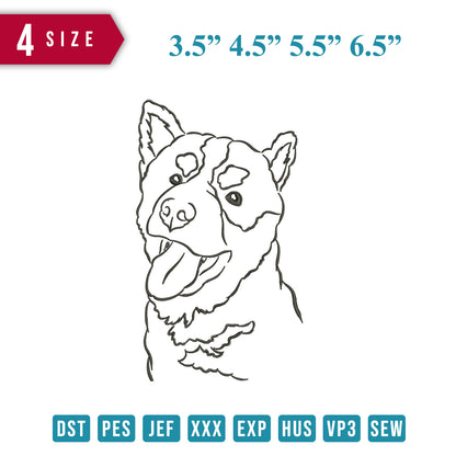 Dog Line Art