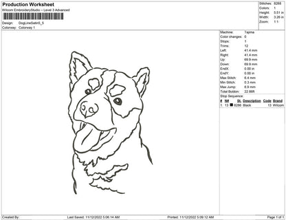 Dog Line Art