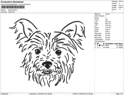 Dog Line art