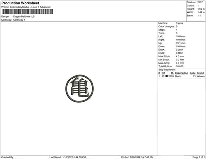 Dragon ball letter