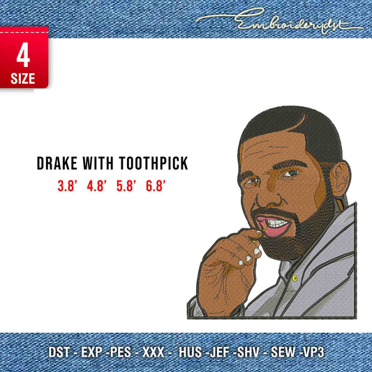 Drake mit Zahnstocher