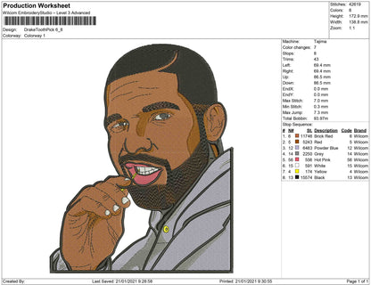 Drake with Tooth pick