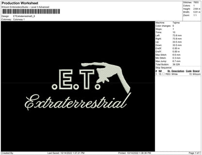 ET Extraterrestrial