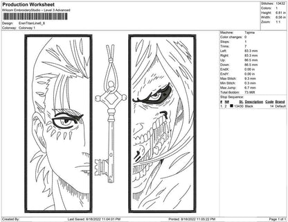 Eren Yeager Titan Line art