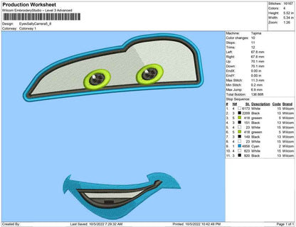 Eye and mouth Sally Carrera