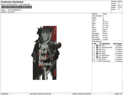 Fear the old blood