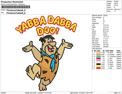 Flinstone Yabba dabba doo