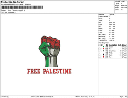 Free Palestine bold