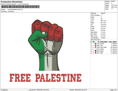 Free Palestine bold