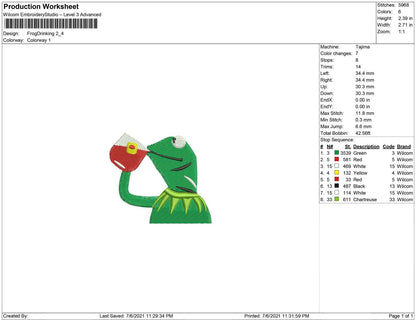 Frog drink