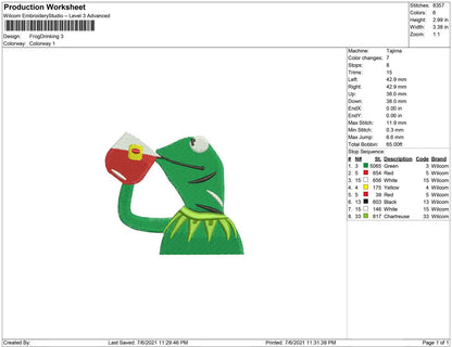 Frog drink