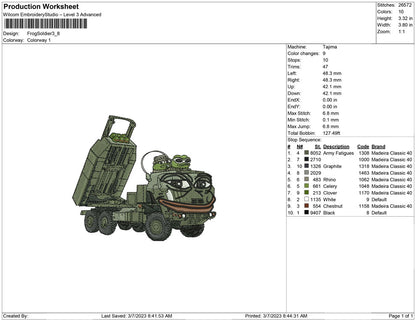 Frog Soldier Tank