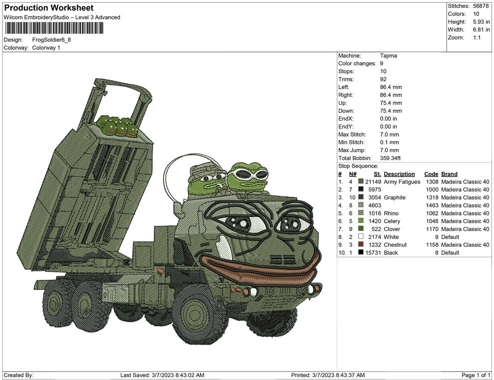 Frog Soldier Tank