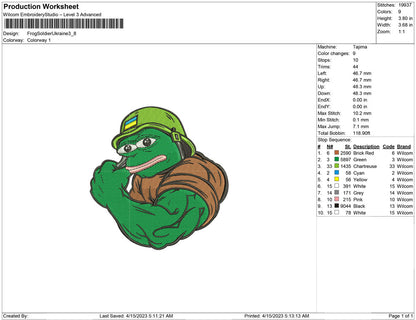 Frog Soldier ukrainan