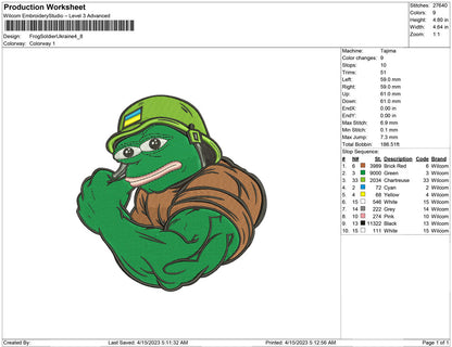 Frog Soldier ukrainan