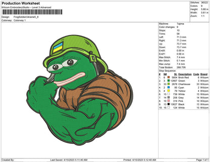 Frog Soldier ukrainan