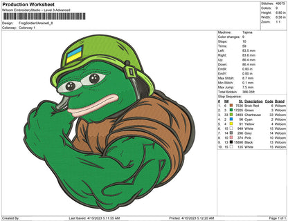 Frog Soldier ukrainan