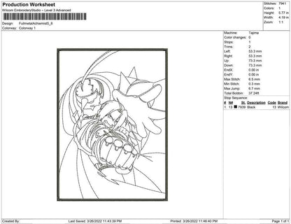 Fullmetal Achiemist Line art
