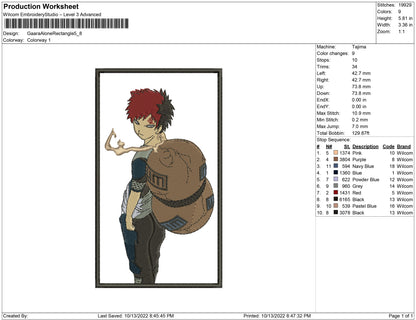 Gaara Solo Rectangle