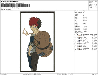 Gaara Solo Rectangle