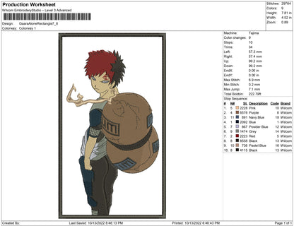 Gaara Solo Rectangle