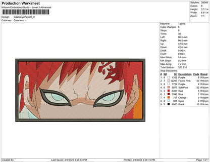 Gaara Eye Panel