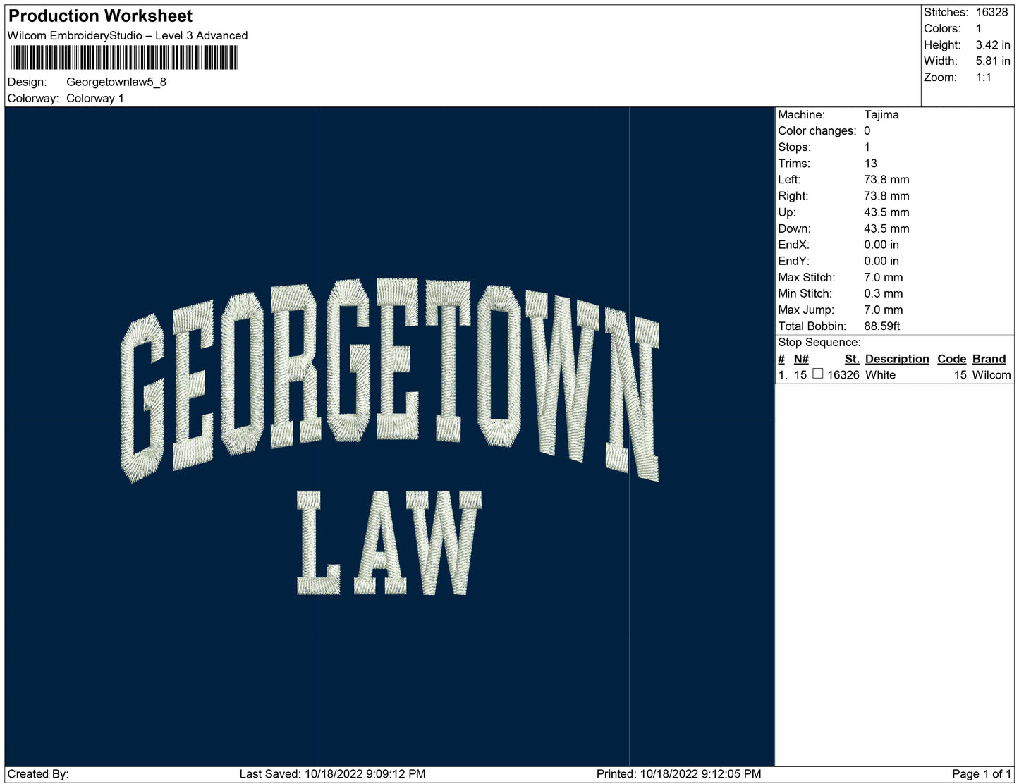 George Town Law Typo
