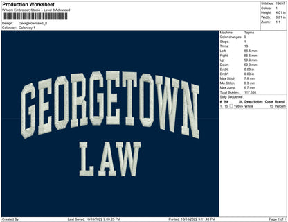 George Town Law Typo