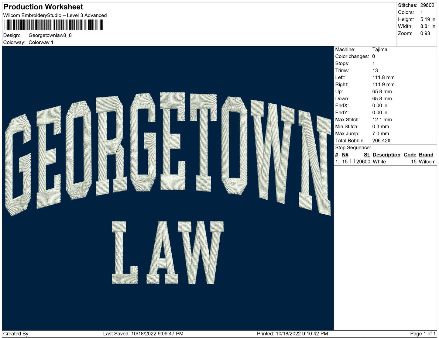 George Town Law Typo