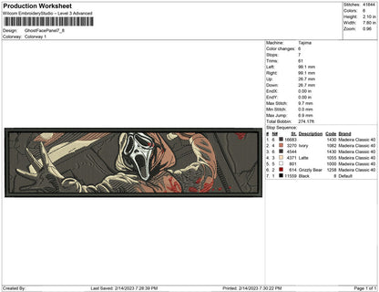 Ghost Face Panel