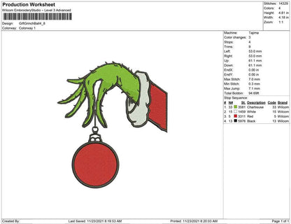Gift Grinch Ball Christmas