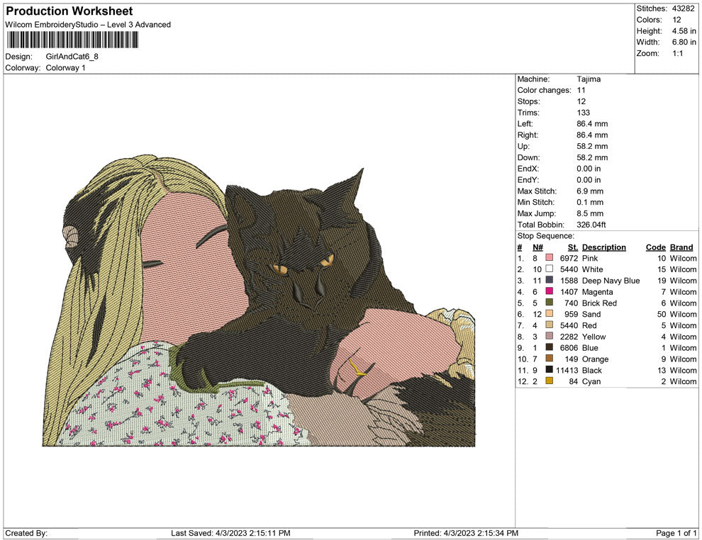 Girl and cat
