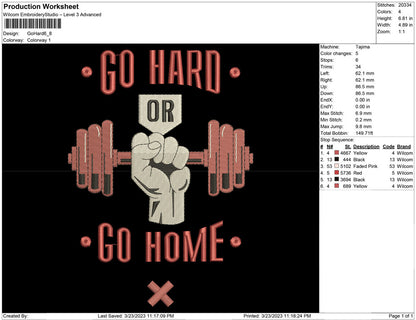 Go hard