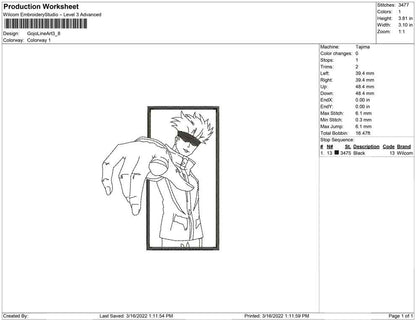 Gojo satoru Line art