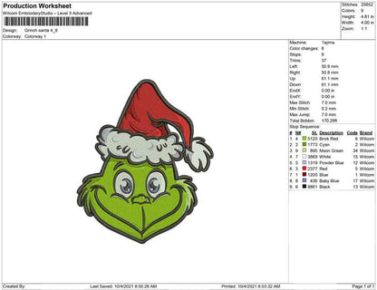Grinchhut weihnachtsmann
