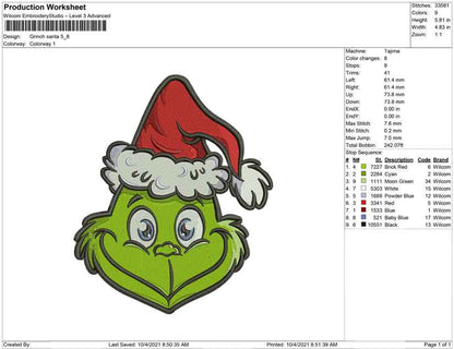 Grinchhut weihnachtsmann