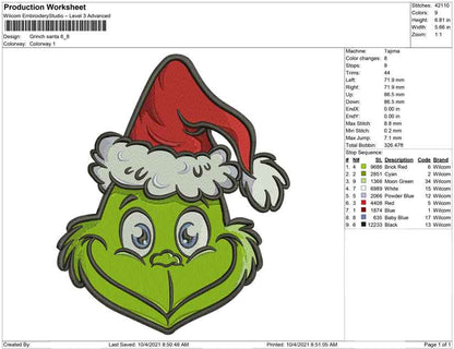 Grinchhut weihnachtsmann
