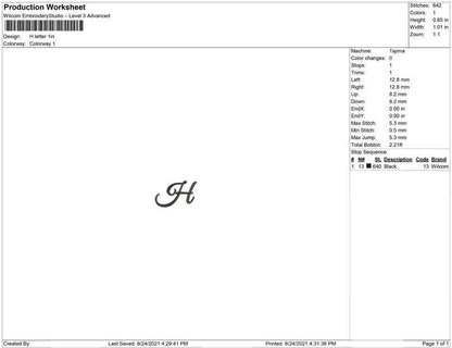H letter