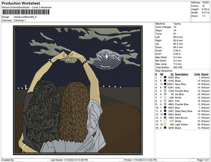 Hand Love Moon B