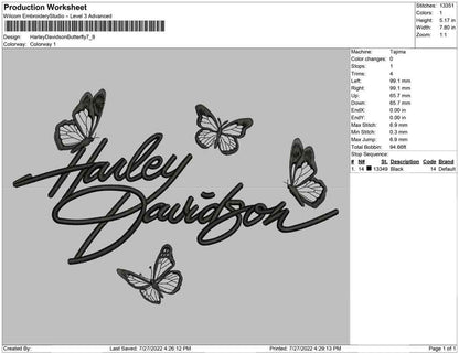 Harley Davidson Butterfly