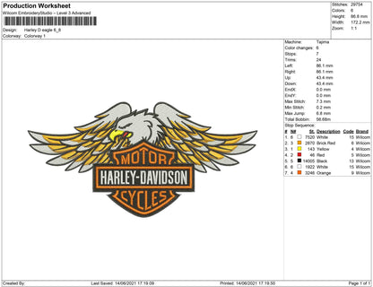Harley Davidson eagle