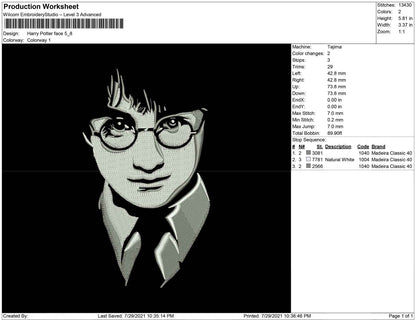 Harry Potter face