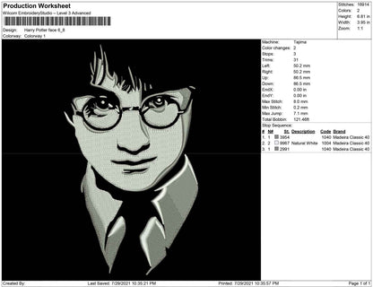 Harry Potter face