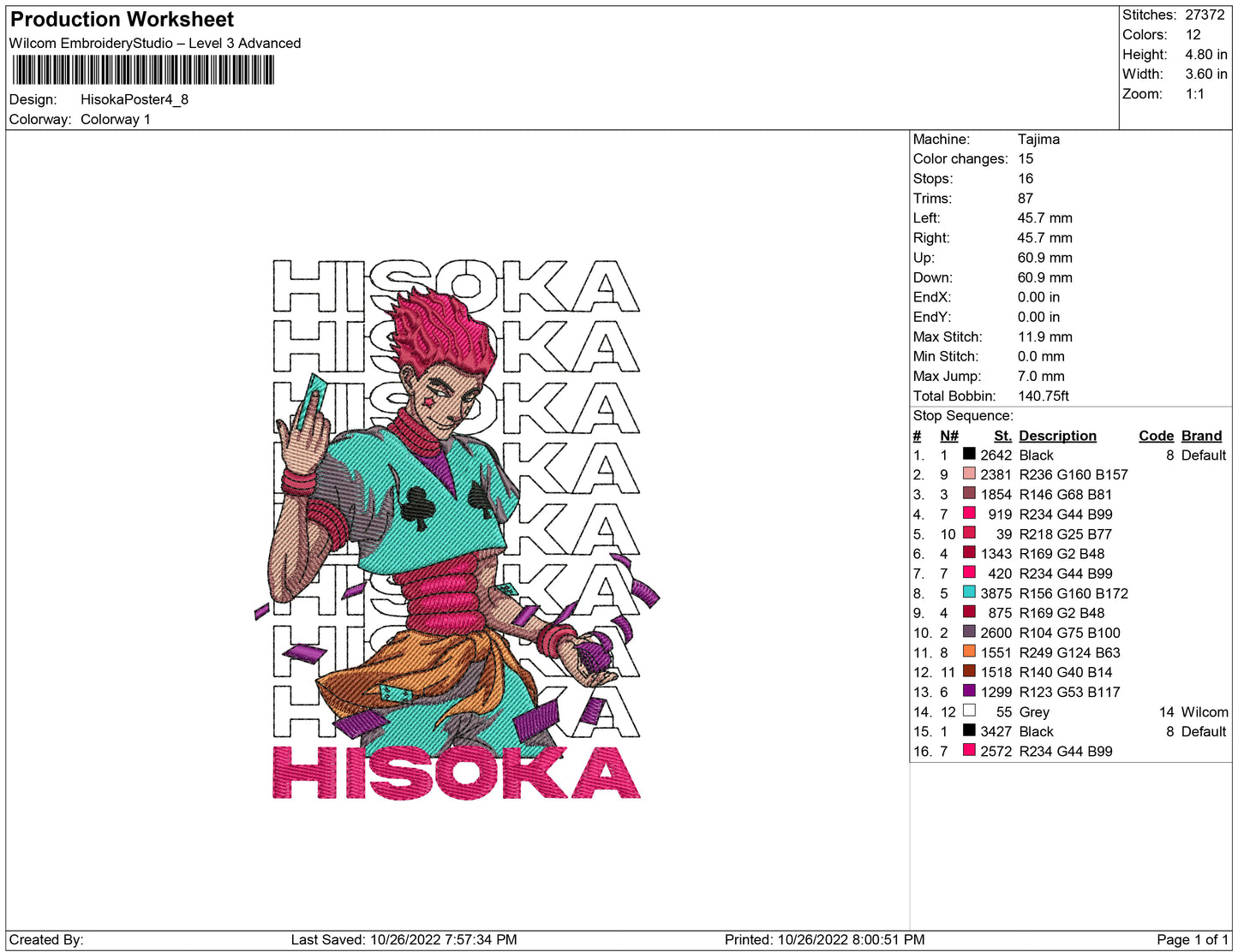 Hisoka-Plakat