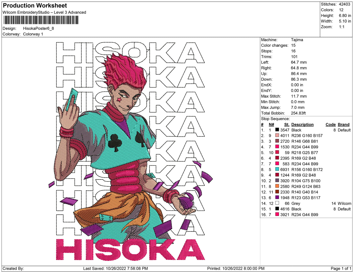 Hisoka Poster